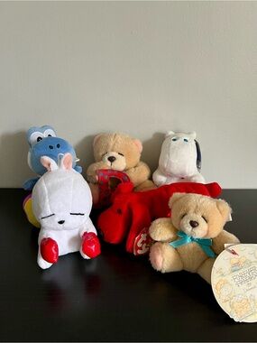 Collection of 6 Cute Small Plushies